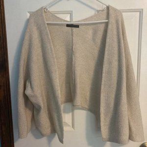 brandy melville cardigan beige tan soft loose fit medium